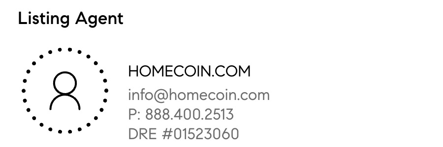 How a homecoin listing looks like on Compass.com.